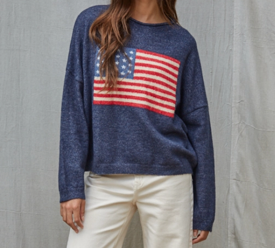By Together USA Flag Sweater