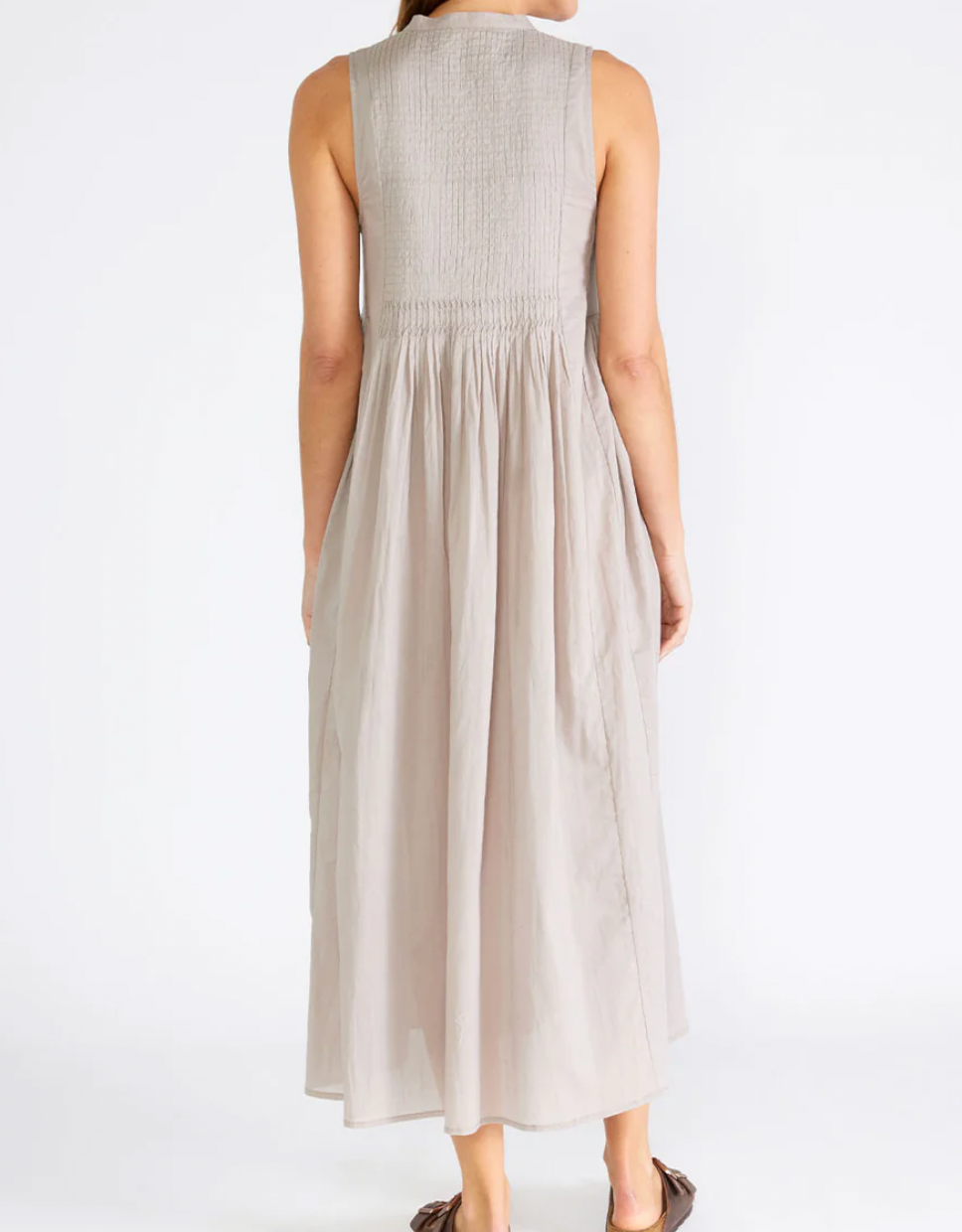 Lovestitch VNeck Pleated Tank Dress