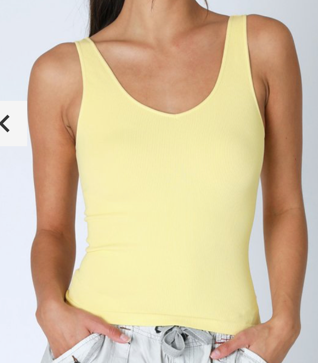 Nikibiki Ribbed Reversible Tank Top