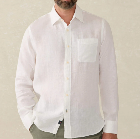 Faherty Mens Laguna Linen Shirt