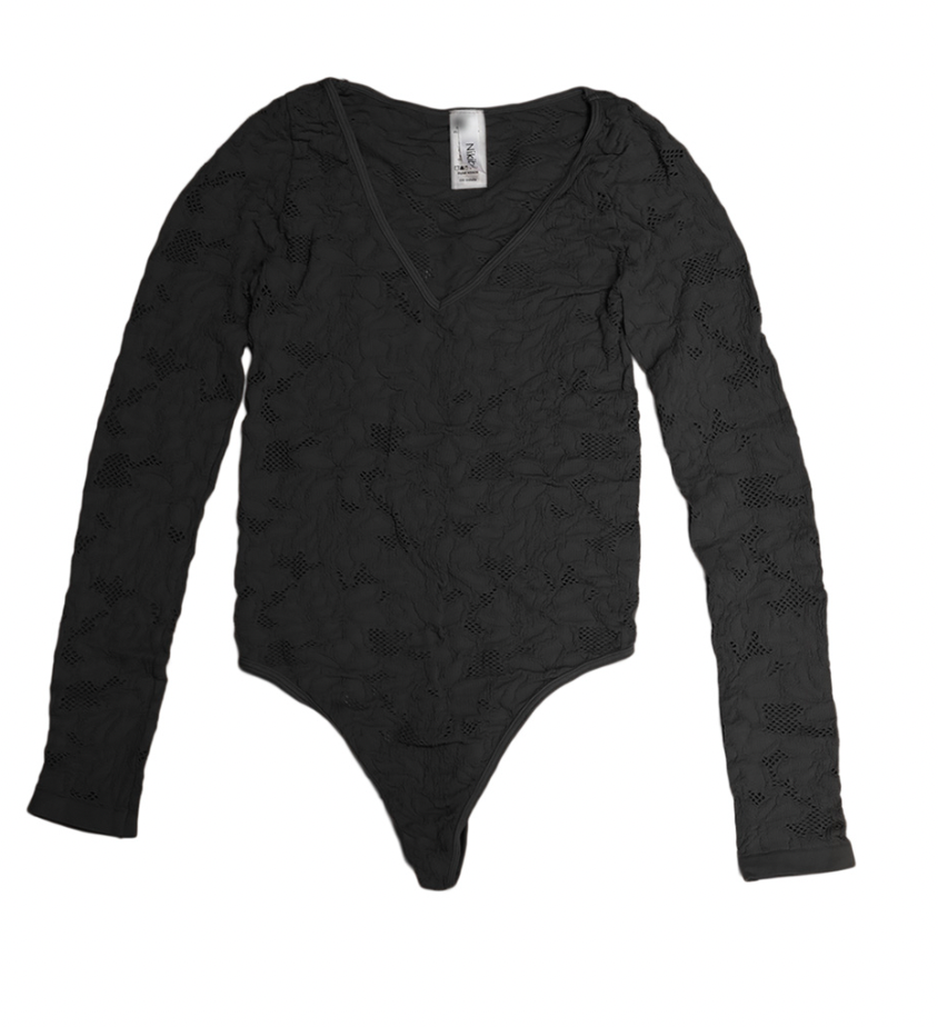 Nikibiki Lace Textured Bodysuit