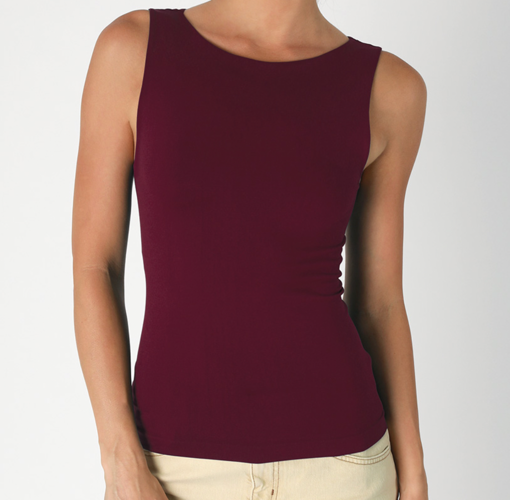 Nikibiki Clean Line Boat Neck Tank Top