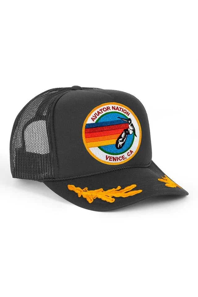 Aviator Nation Signature Leaf Trucker Hat