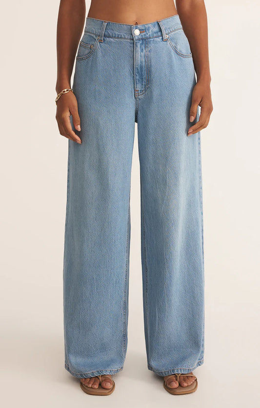 Zsupply Mia Loose Wide Leg Denim Pant