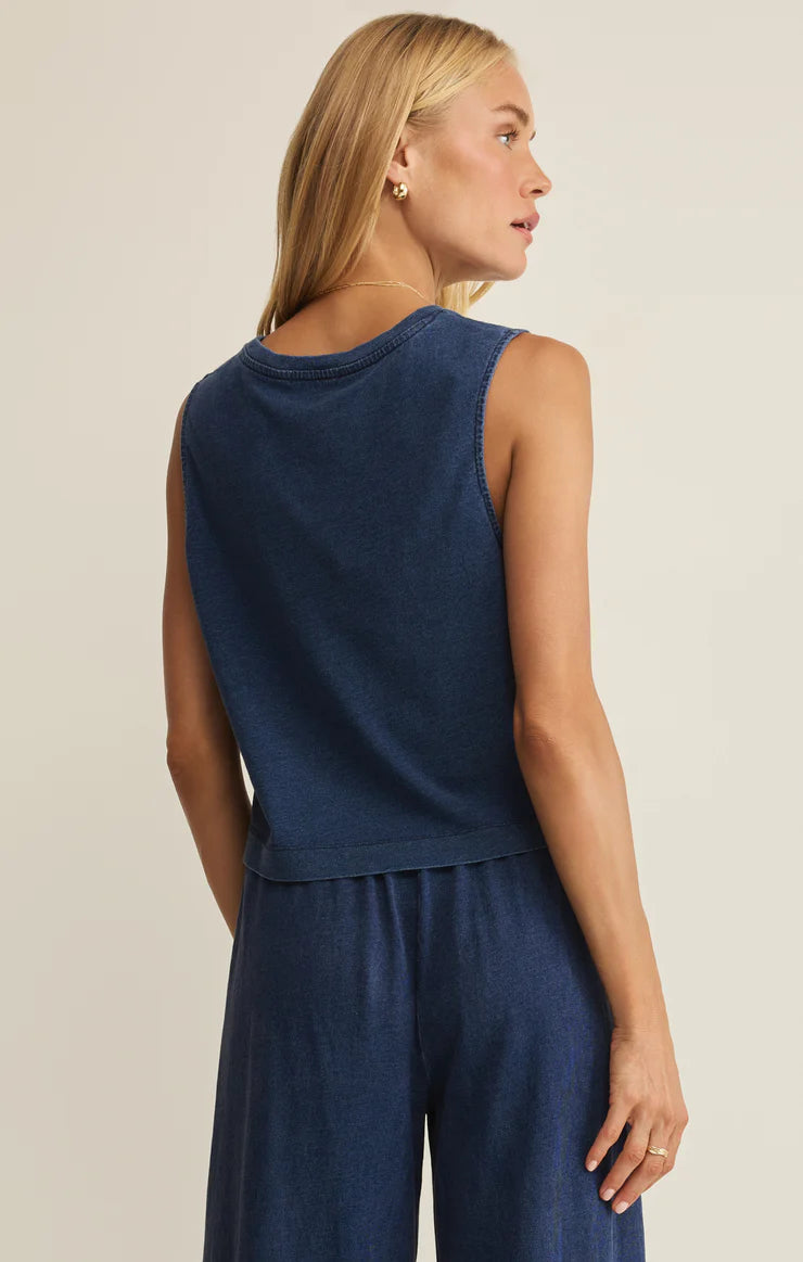 Zsupply Sloane Muscle Denim Tank