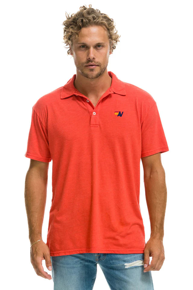 Aviator Nation Mens Logo Polo Shirt
