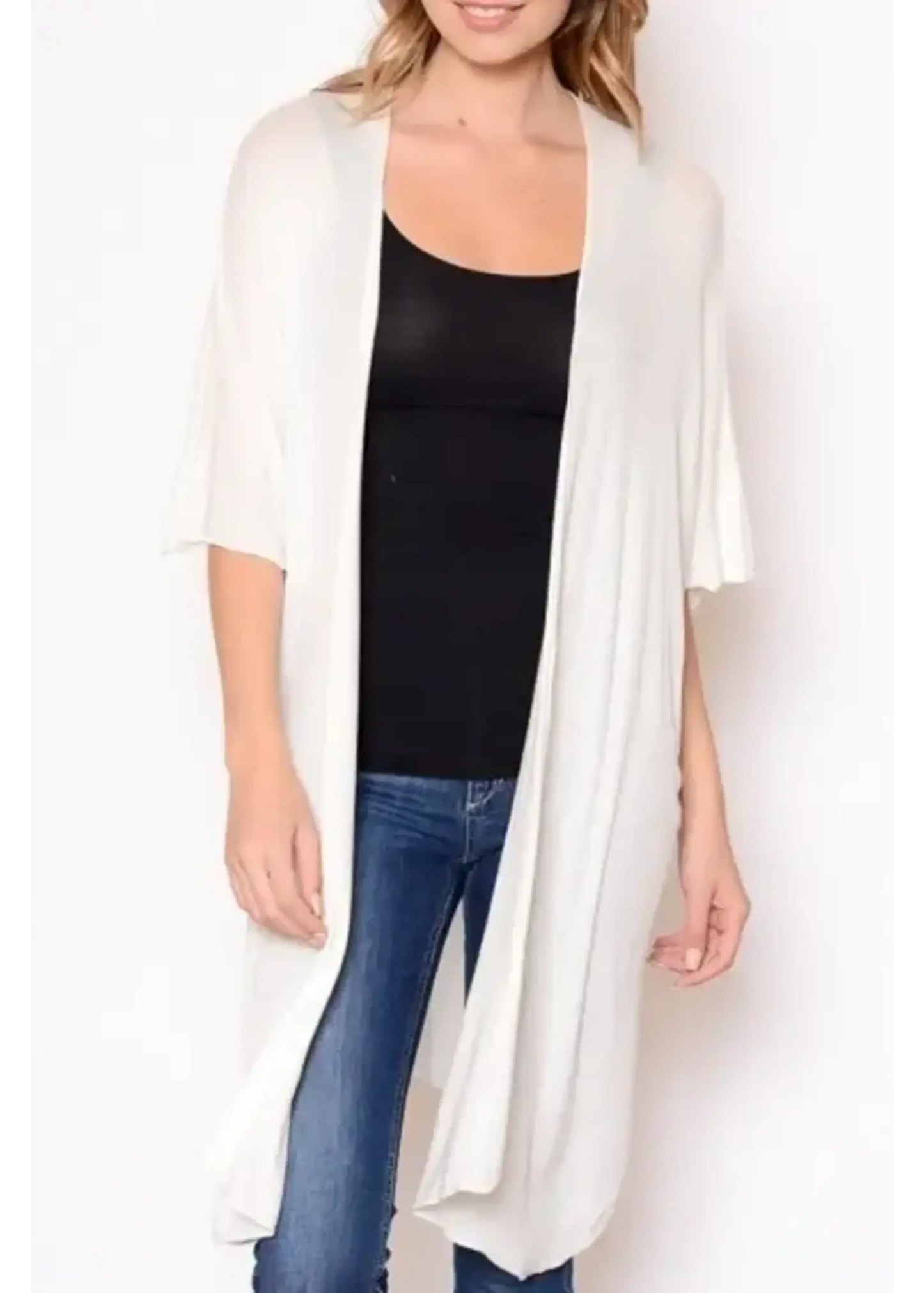 Chris & Carol Light knit Long Cardi A3212C