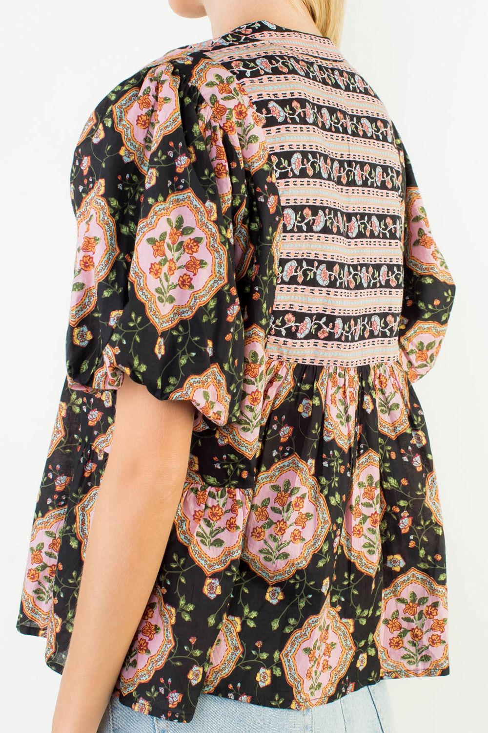 Jasmine Puff Sleeve Floral Top