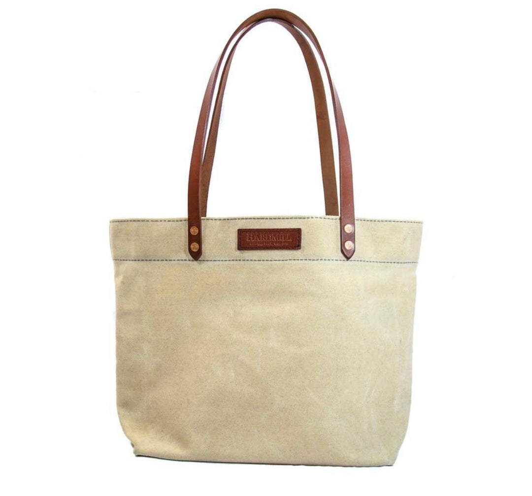 Waxed canvas market tote HM0026