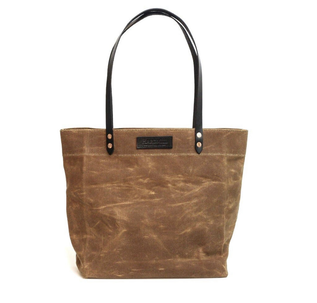 Waxed canvas market tote HM0026