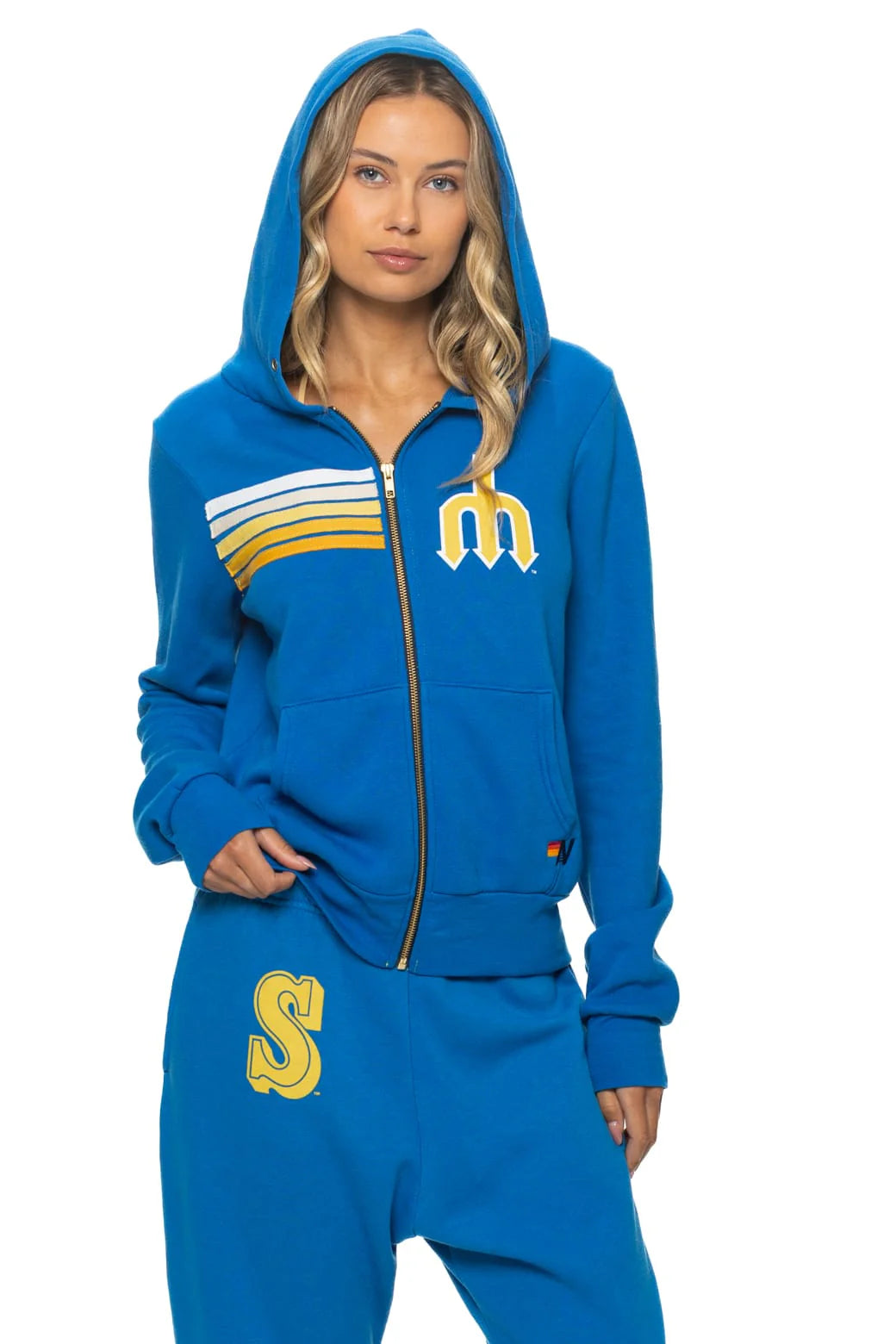 Aviator Nation Seattle Mariners Zip Hoodie