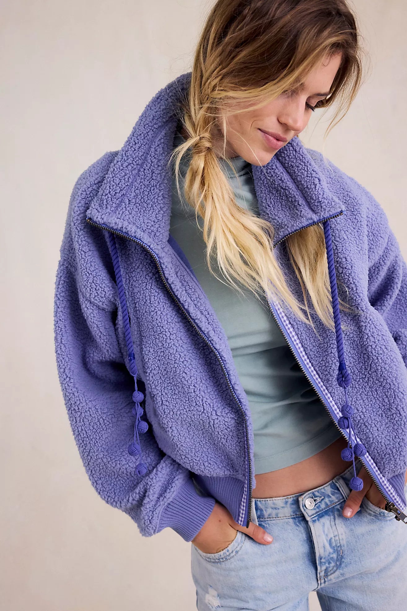 Free People Alpine Sherpa Cardi