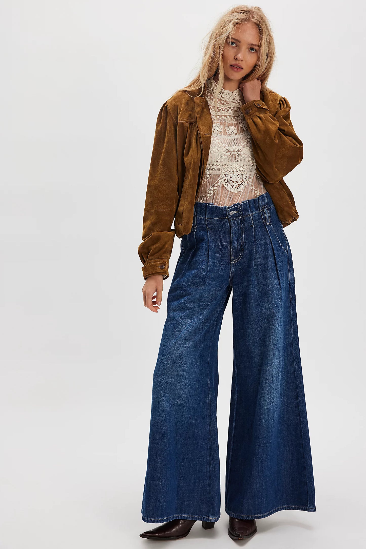 Free People Forager super wide leg Jean