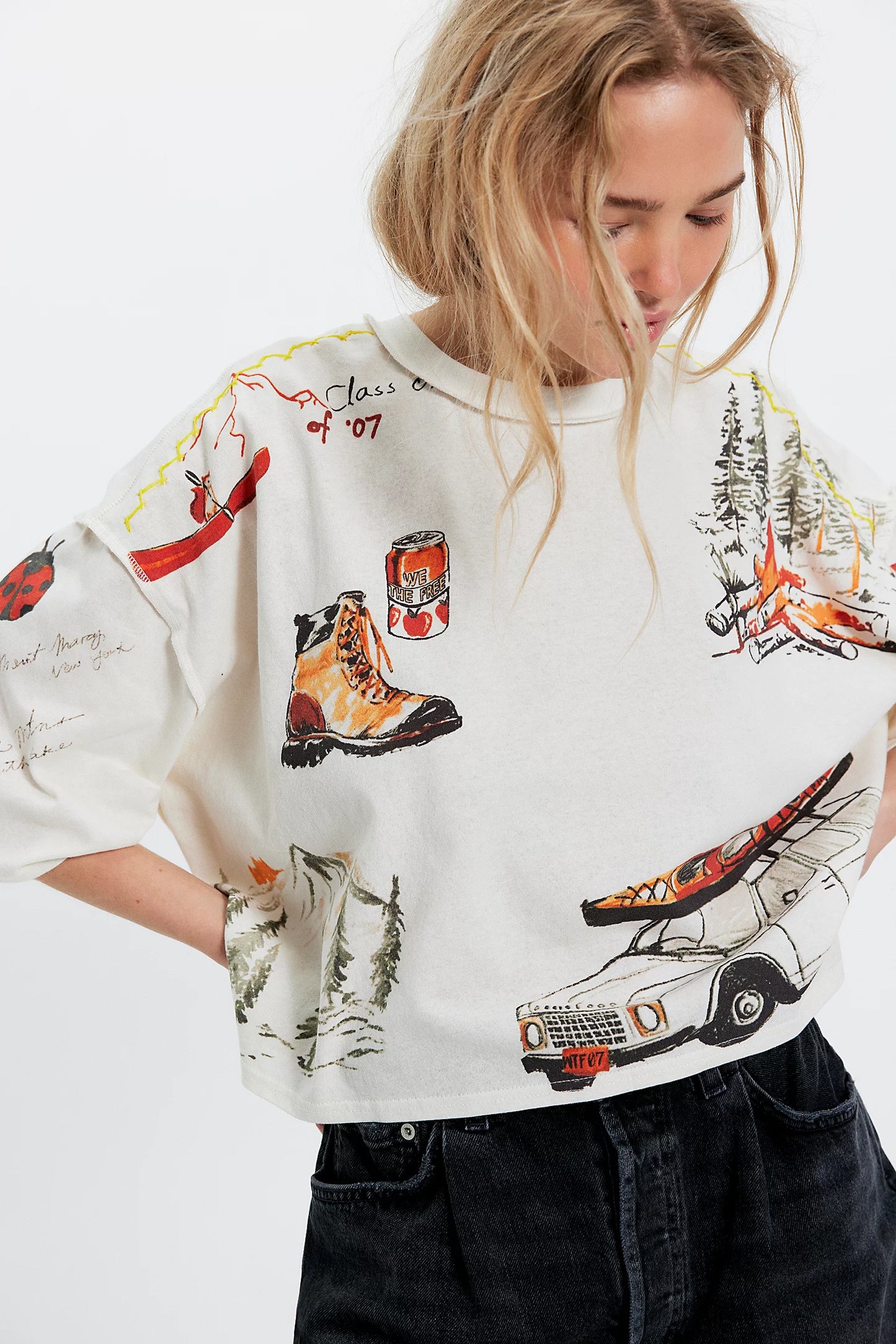 Free People Mountain View Graphic Tee