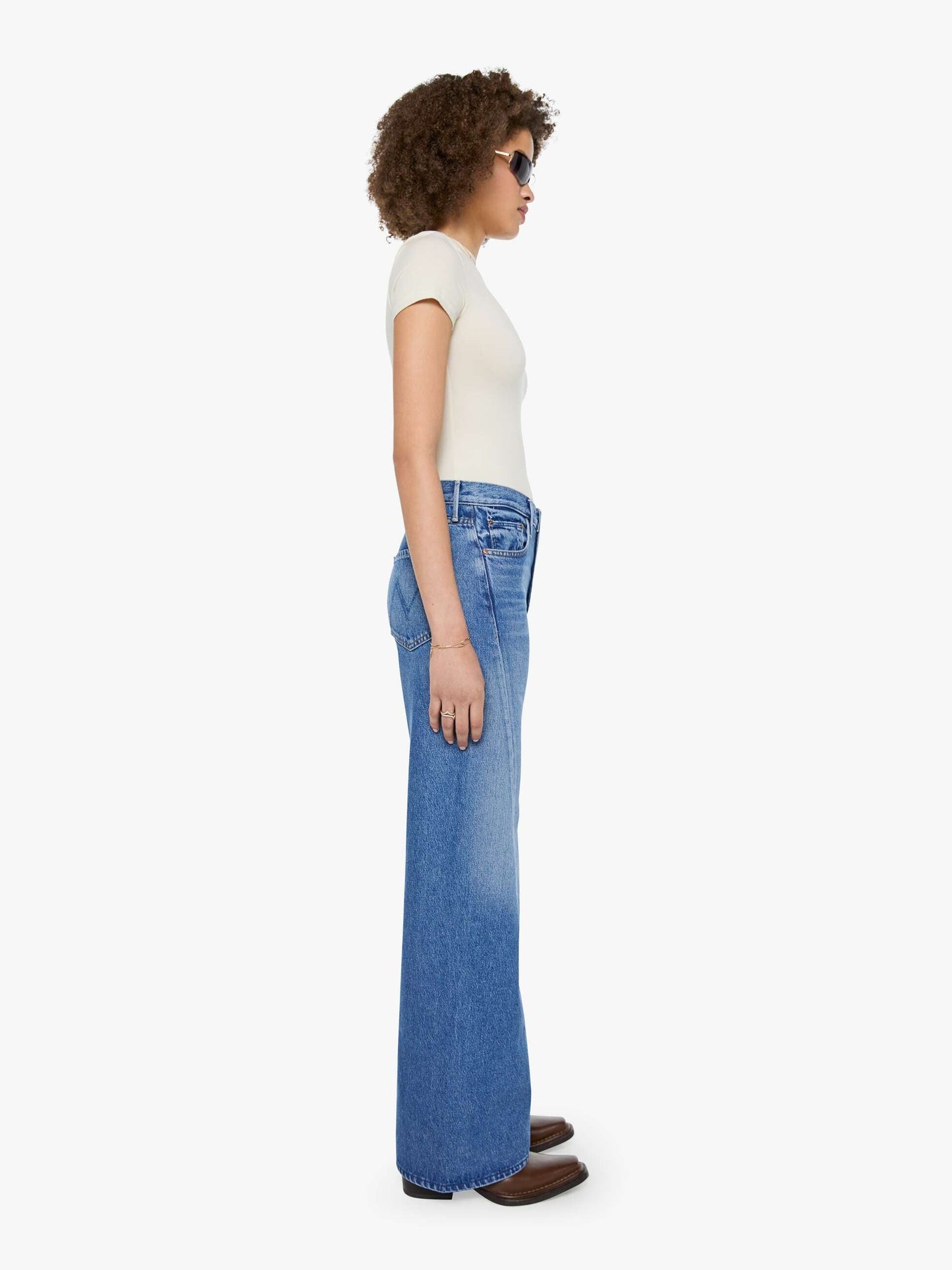 Mother Lemon Twist Sneak Jean