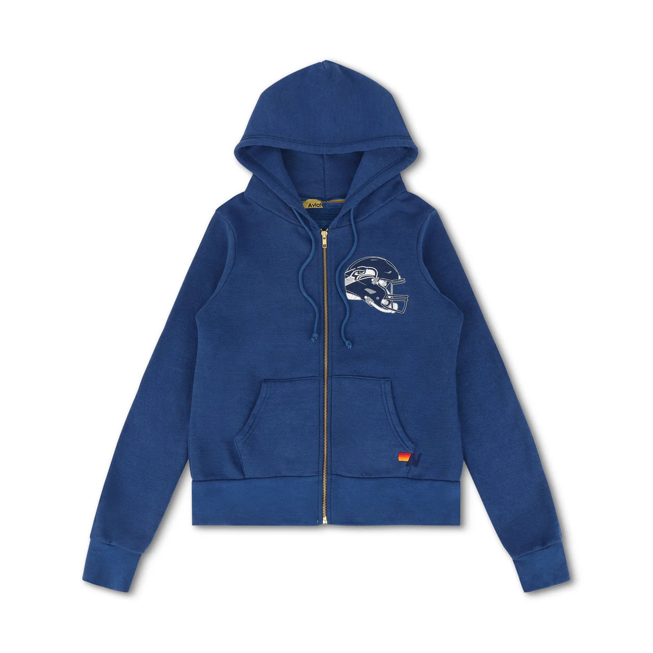 Aviator Nation Seattle Seahawks Helmet Zip Hoodie
