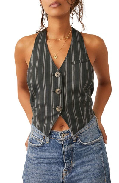 Free People Striped halter vest 0B1707725