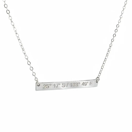 Lat & Lo Poulsbo Skinny Bar Necklace