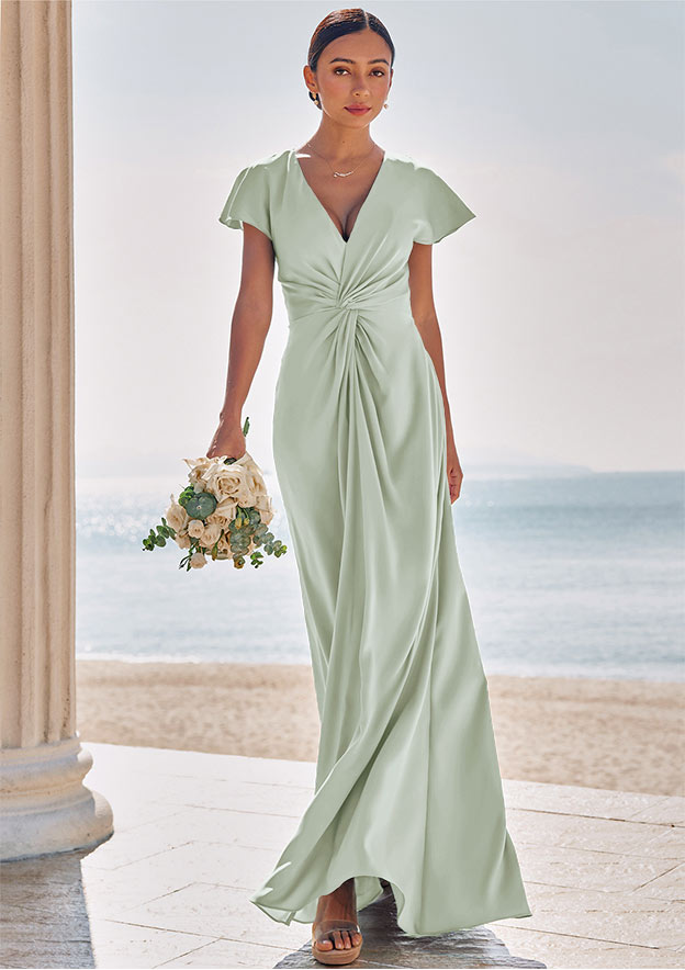 Stacees twisted satin dress Size 12