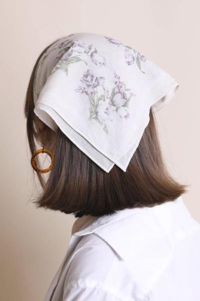Orchid Flower Bandana