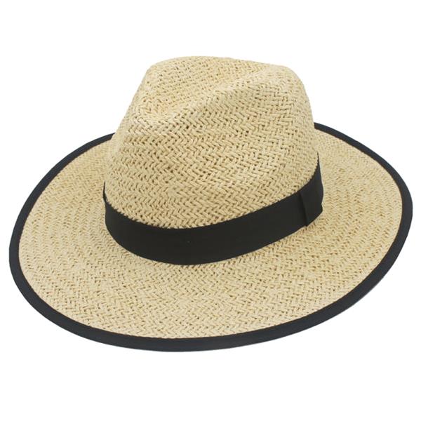 Two tone straw hat IHT-72242