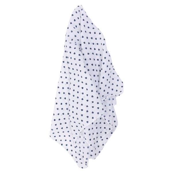 Square neck small print scarf
