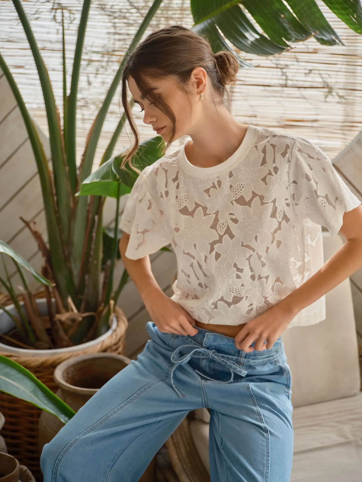 The Jane Lace Floral Top