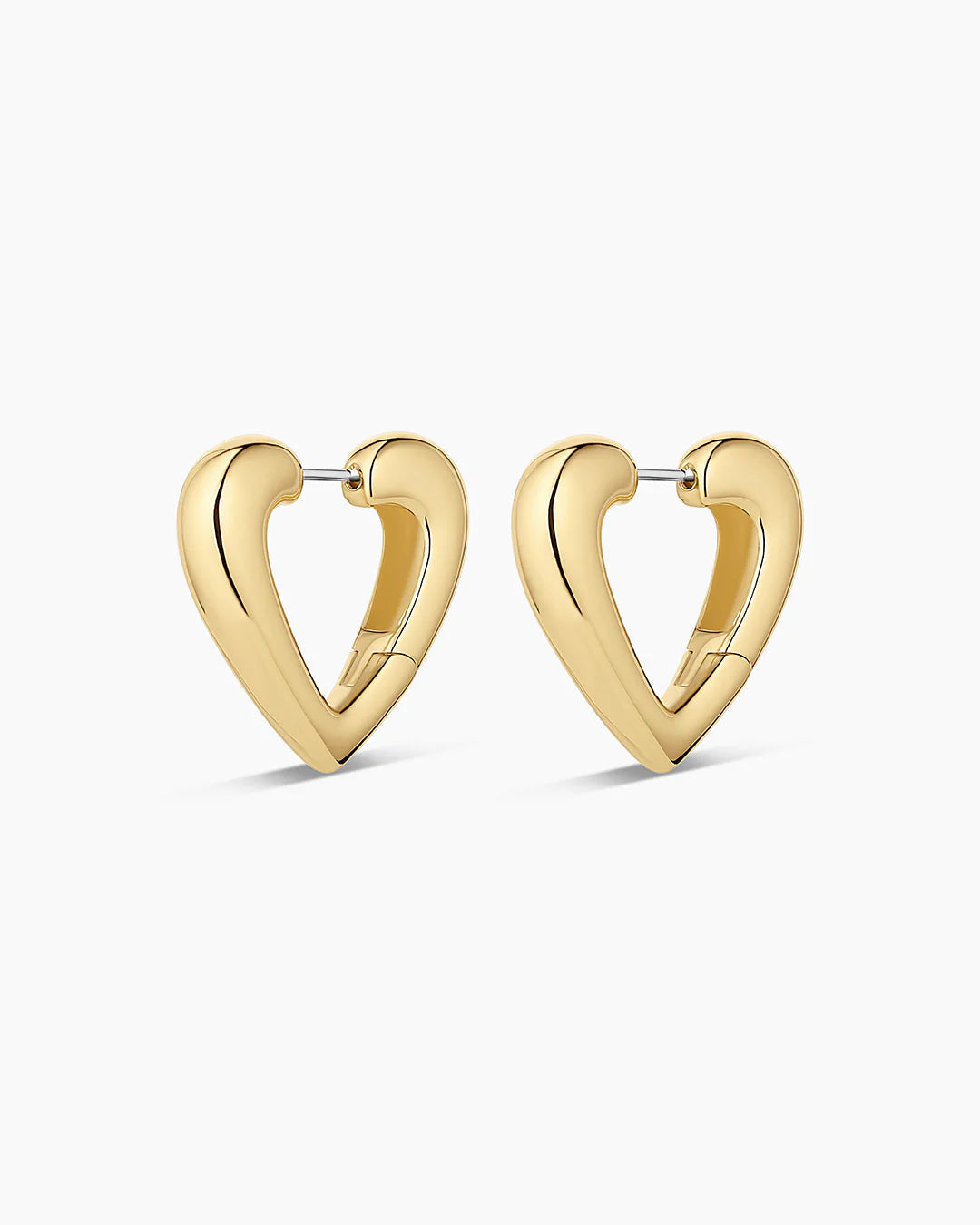 Gorjana Amour Heart Hoops