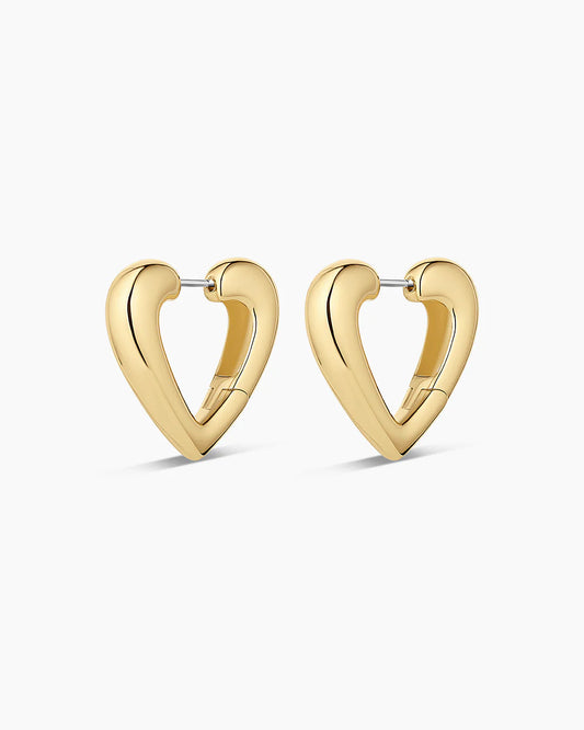 Gorjana Amour Heart Hoops