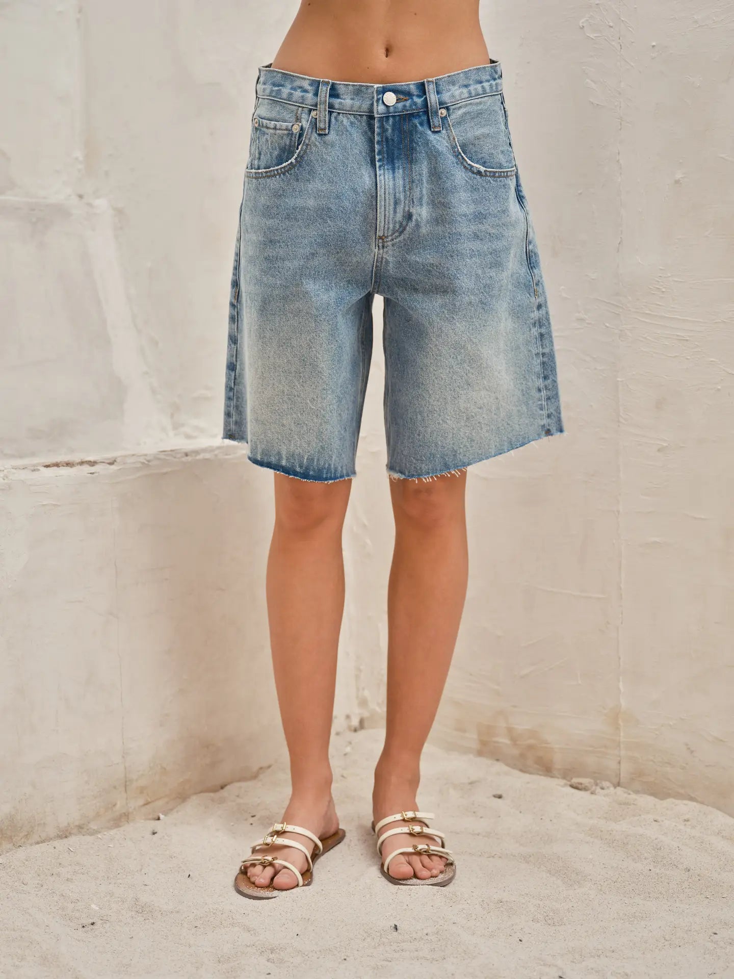 Aaron Amber Wide Leg Bermuda Short