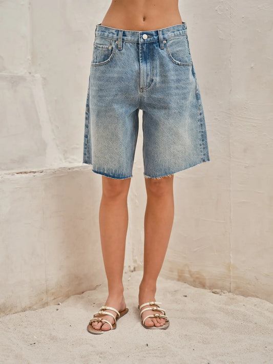 Aaron Amber Wide Leg Bermuda Short