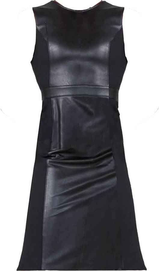 Spanx Leather like Combo Dress 20393R