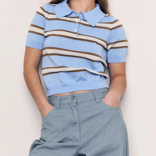 Blank Lab Cropped Polo Tee