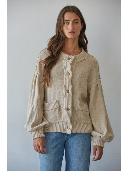 by Together Balloon Sleeve Cardigan