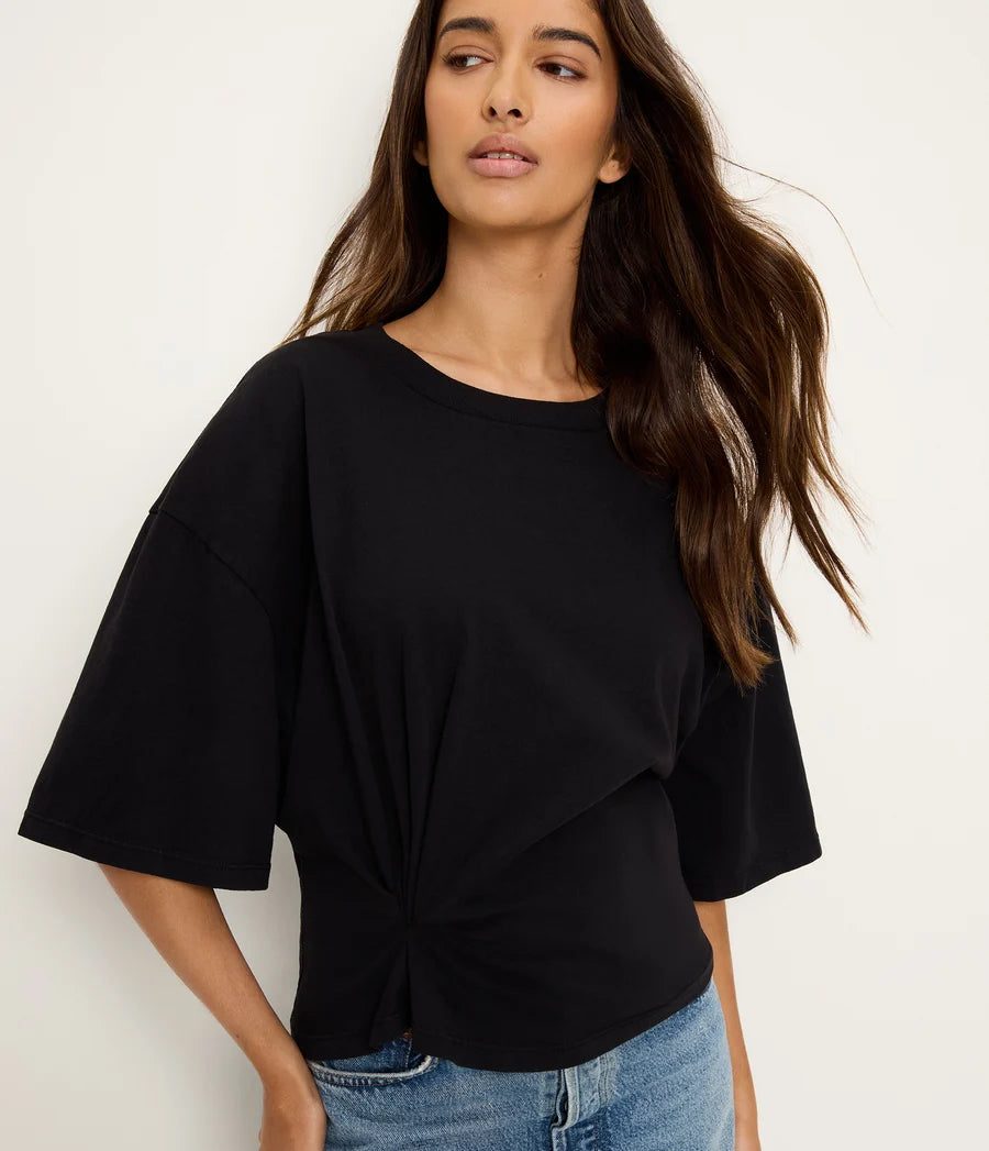 Michael Stars Zinnia Side Pleated Crewneck