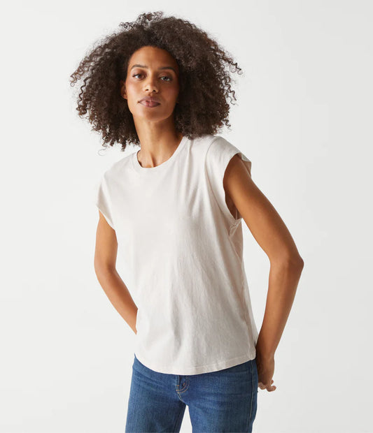 Michael Stars Joey power shoulder tee 3970