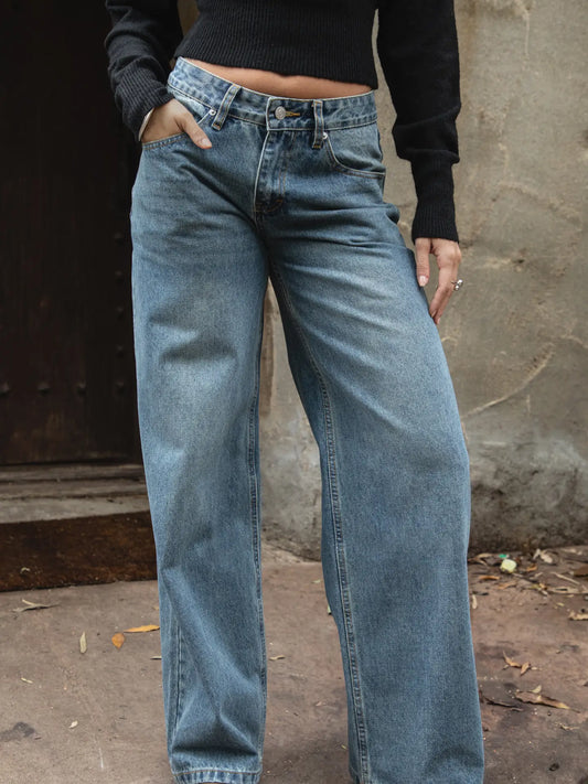 Winsley Denim Straight Low Rise Jean