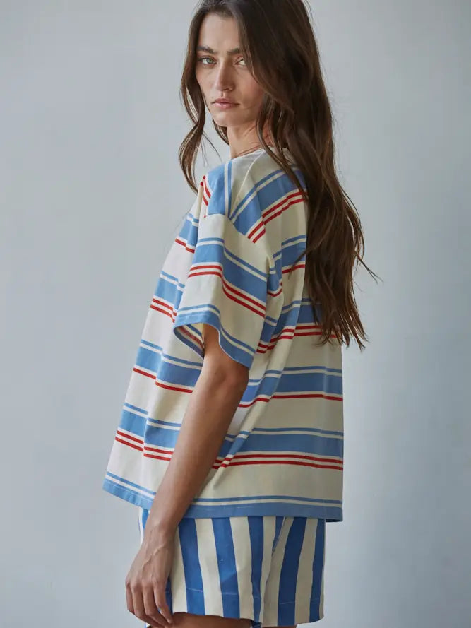 By Together Stripe Oversized Tee