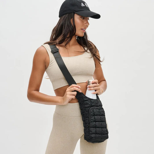 SolSelene Let if Flow Quilted Water Bottle Crossbody