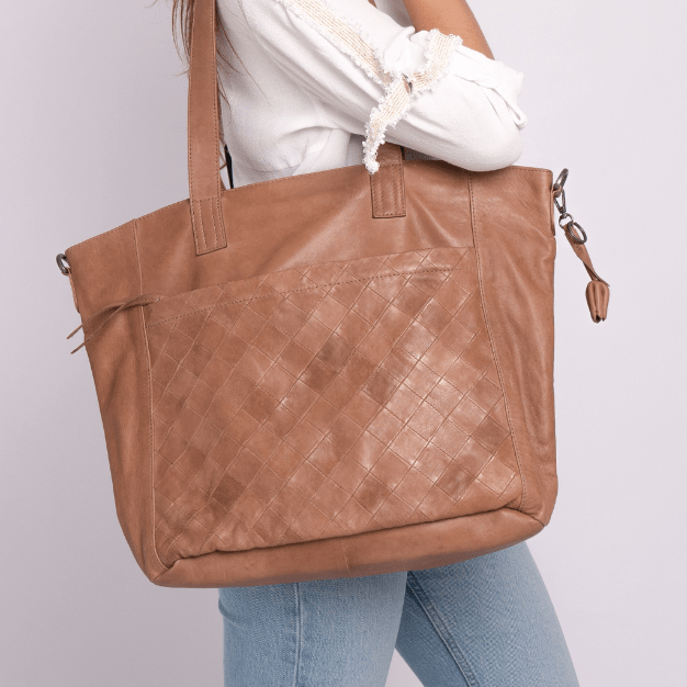 Muskens | Classic Soft Full Grain Leather Tote Bag Women