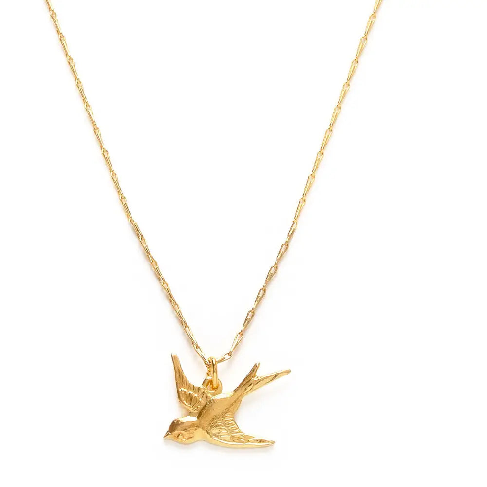 Amano Tiny Swallow Bird Necklace