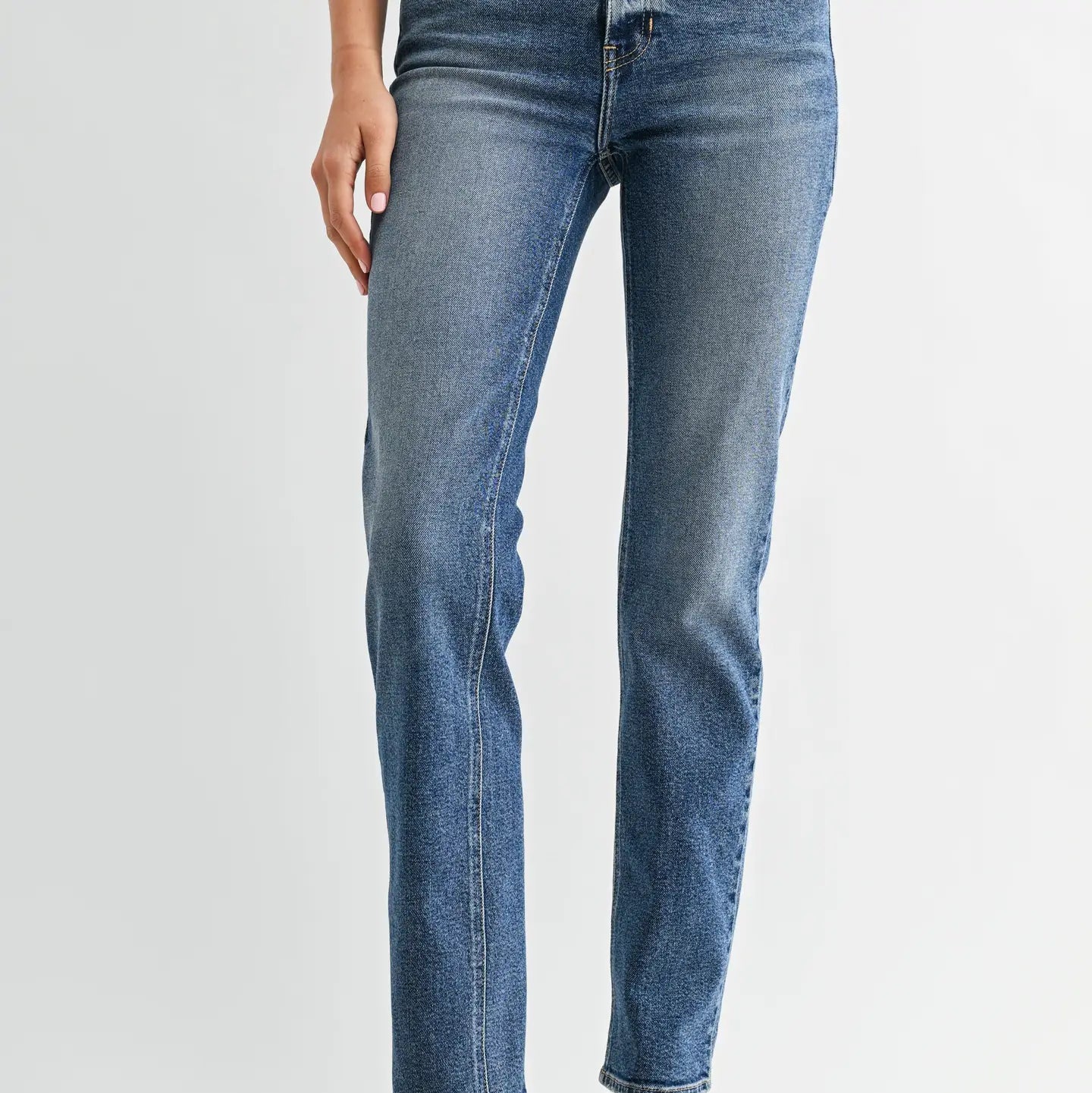 JBD Midrise Stovepipe Straight Leg Jean