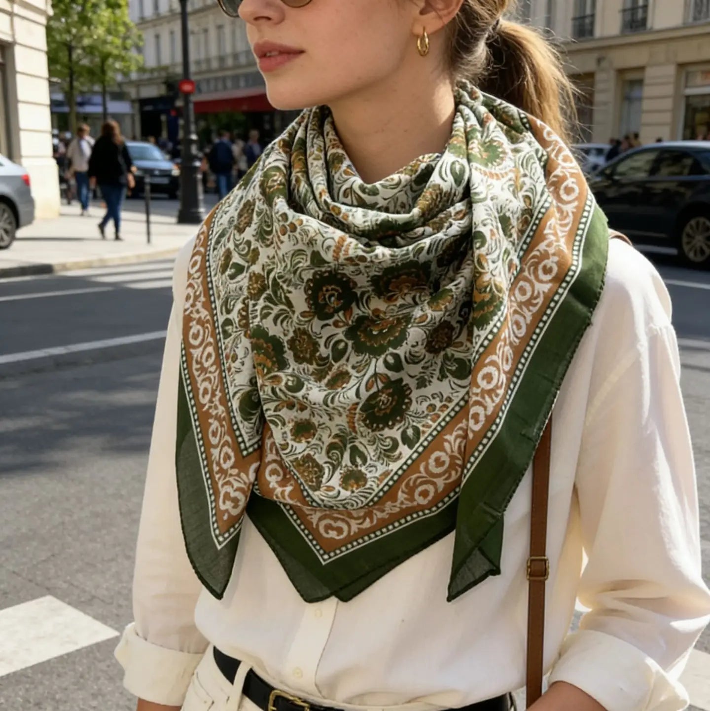Lineta Floral Scarf