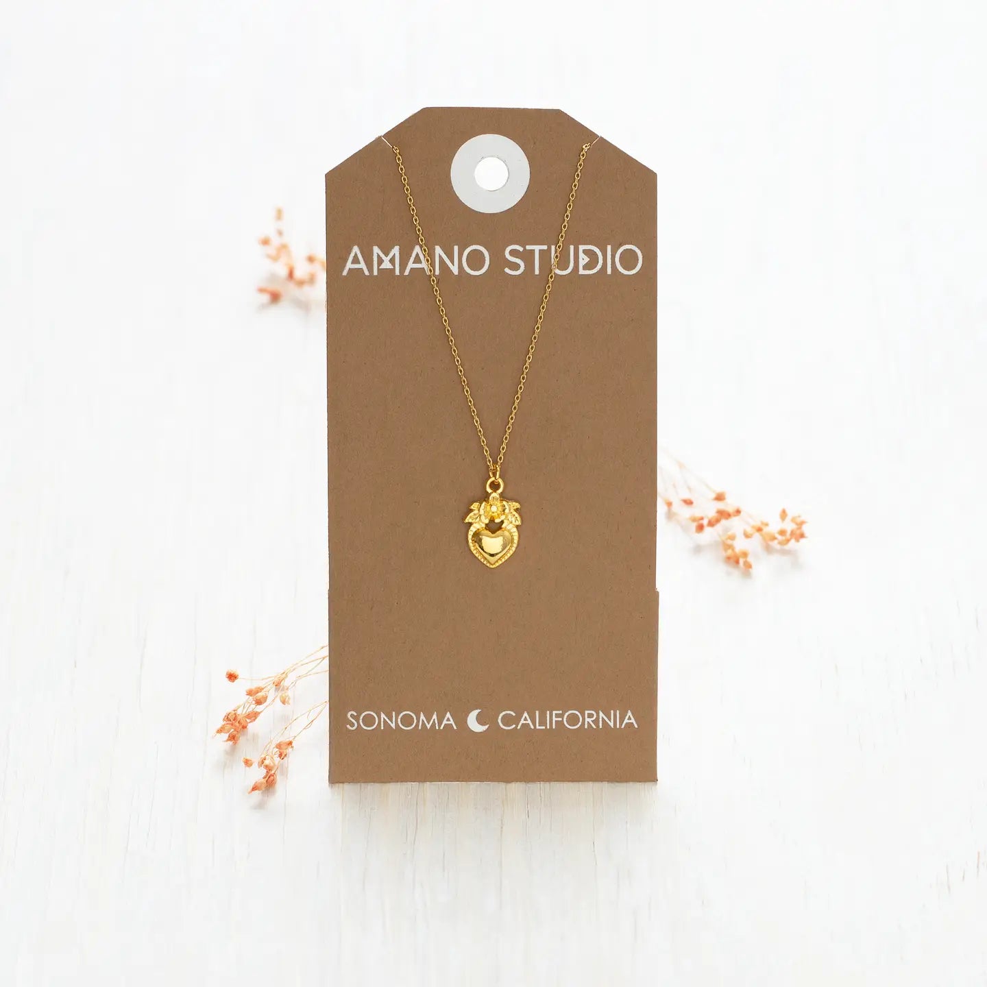 Amano Folk Heart Necklace