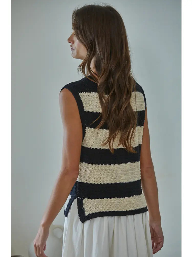 By Together Cotton Striped Combo Midi Dress