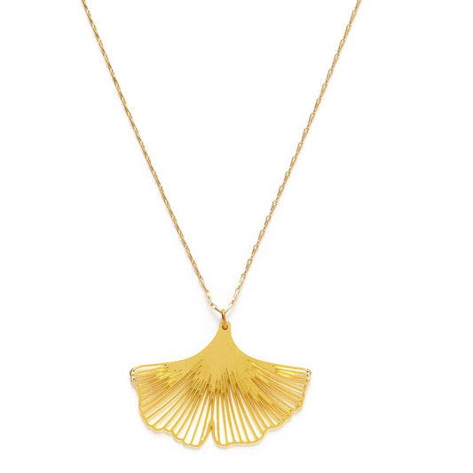 Amano Ginkgo Leaf Necklace 64GK