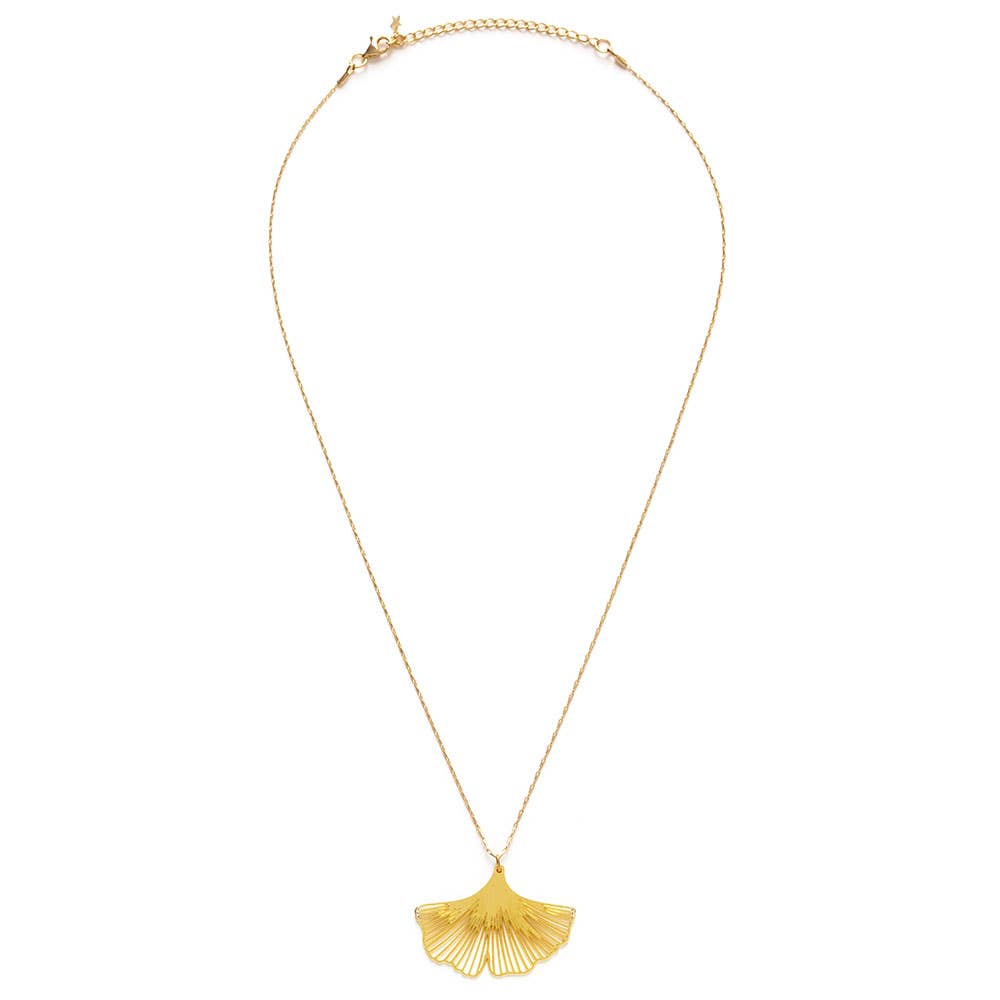 Amano Ginkgo Leaf Necklace 64GK