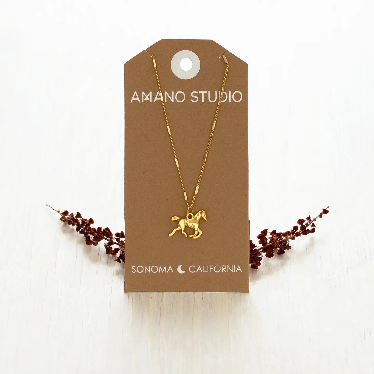 Amano Year of the Horse Charm Necklace