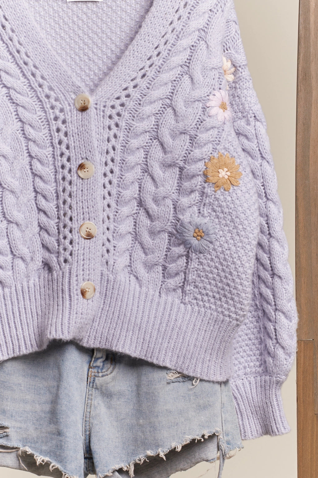 Mello. Daisy Patch Cardigan