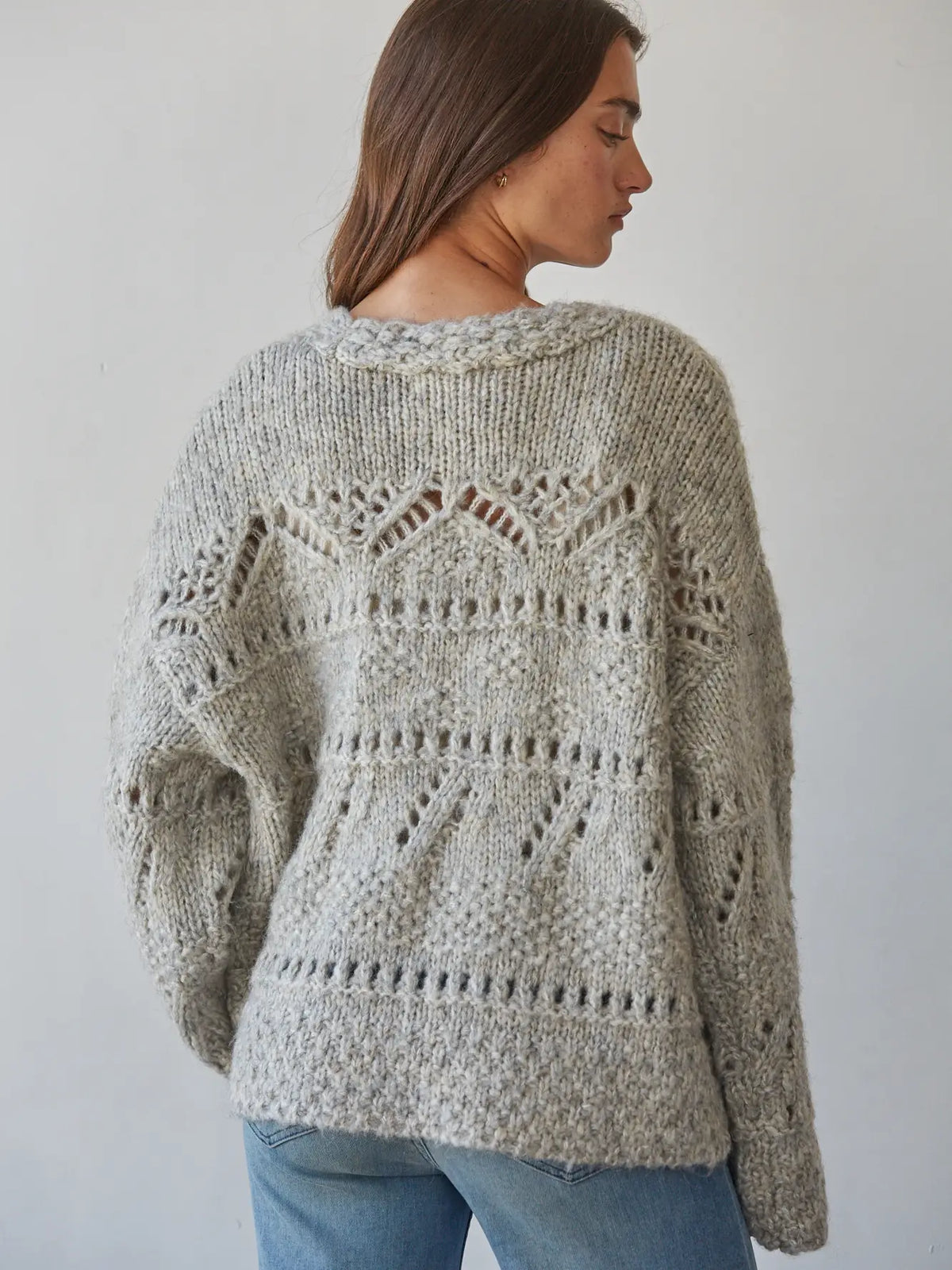 by Together Knit Buttondown Crochet Sweater